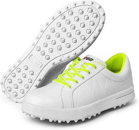 Ladies Golf Shoes, Waterproof Walking Shoes Leather Spikeless Golf Sport Sneaker Comfort Non Slip Sport Athletic Trainer in Kuwait