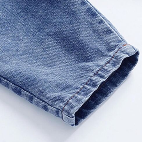 Toddler Cute Hear Print Jeans Girls Streetwear Denim Pants Kids Baggy Loose Wide Leg Trendy Distressed 𝗬2k Clothes in Saudi Arabia