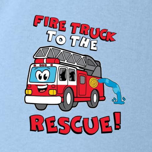 Wild Bobby Fire Truck to the Rescue Funny Cute Humor Infant Premium Jersey Baby Bib in Saudi Arabia