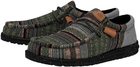 Hey Dude Wally Funk Baja Grey Size 12 | Men's Shoes | Men's Slip On Loafers | Comfortable & Light Weight in Saudi Arabia