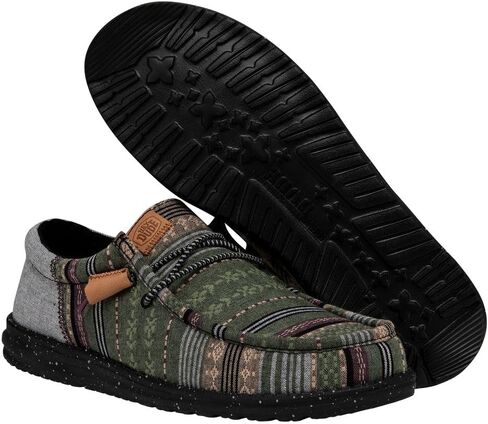 Hey Dude Wally Funk Baja Grey Size 12 | Men's Shoes | Men's Slip On Loafers | Comfortable & Light Weight in Saudi Arabia