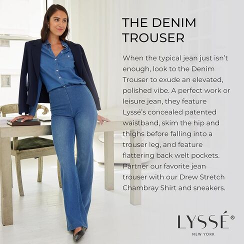 Lyssé Women's Denim Trouser in Saudi Arabia