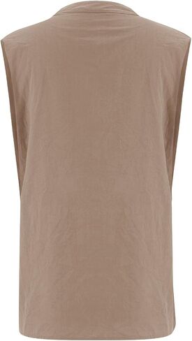Linen Tank Top for Women Loose Fit Sleeveless Notch V Neck Button Decor Shirts Summer Casual Lightweight Tops Blouses in Kuwait