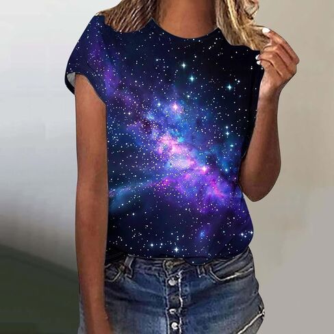 Plus Size Womens Tshirts Graphic Tee Short Sleeve Summer Tunic Tops Causal Loose Shirts Teen Girls Crew Neck Tshirts in Kuwait