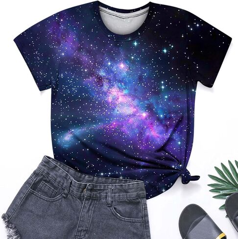 Plus Size Womens Tshirts Graphic Tee Short Sleeve Summer Tunic Tops Causal Loose Shirts Teen Girls Crew Neck Tshirts in Kuwait