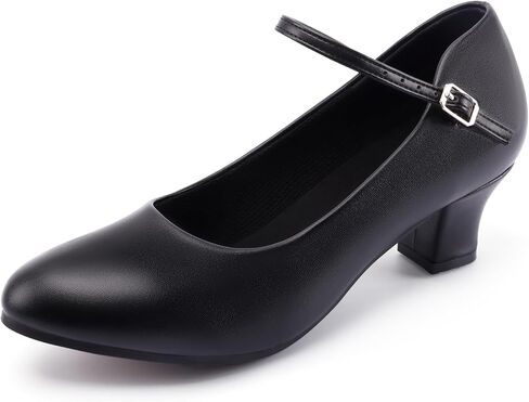 Linodes Economy Pu Leather Leather Strap Character Shoe 2 '' Ballroom Dance Shoes Rubber For Women in Saudi Arabia