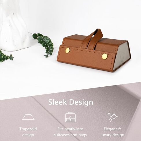 VACONICO Sunglass Case Travel Sunglasses Organizer with 3 Slots Foldable Eyeglasses Case, Portable Multiple Glasses Case for Women Men Girls (Black in Kuwait