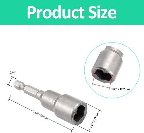 10 PCS Hex Magnetic Power Hex 3/8 بوصة ، مقبس تمديد مغناطيسي لبرنامج تشغيل BET BET ، و SCREAFCH SOCKET DOCK in Kuwait