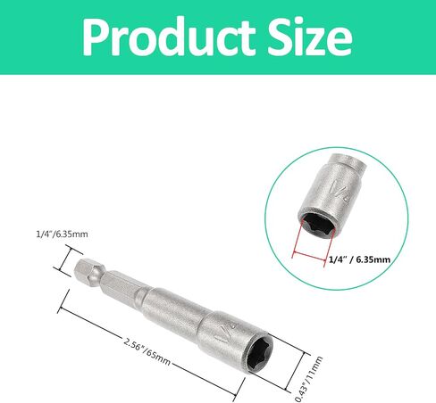 10 PCS Hex Magnetic Power Hex 3/8 بوصة ، مقبس تمديد مغناطيسي لبرنامج تشغيل BET BET ، و SCREAFCH SOCKET DOCK in Kuwait