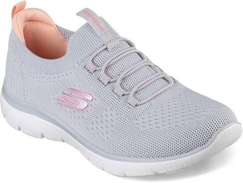 Skechers womens Summits Sneaker, Black, 11 Wide US in Saudi Arabia