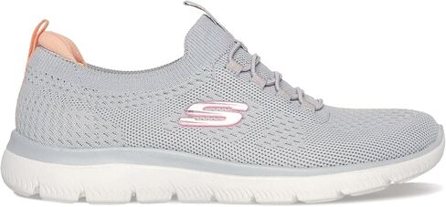 Skechers womens Summits Sneaker, Black, 11 Wide US in Saudi Arabia