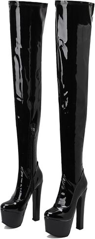 17cm Ultra-High Heel 70/80cm High Shaft Height Pole Dance Shoes in Saudi Arabia