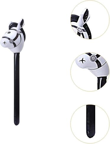 Hobby Horse Stick Toy Horse Head Prop Cartoon Fun Fun Lightweight Children Toy Toy For Horseary Party 3 Years+، Pink in Kuwait