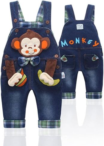 Baby & Toddler Boys Jean Overalls Pants Set in Kuwait