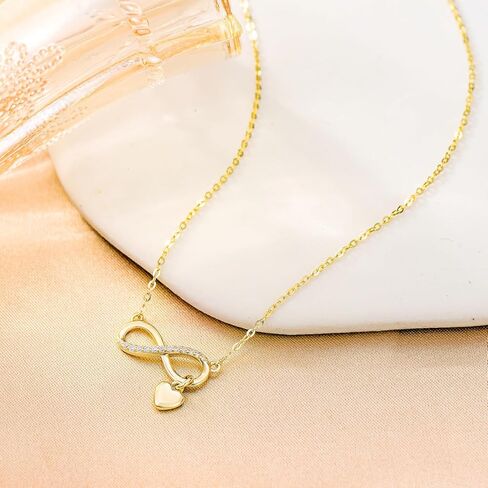 YOAIYOJIA 14K الذهب الصلب قلادة الفراشة للنساء الذهب الأصفر الحقيقي فراشة قلادة قلادة 14KT الذهب فراشة قلادة مع مويسانيتي للنساء قلادة فراشة على شكل وردة 16 "-18" in Kuwait