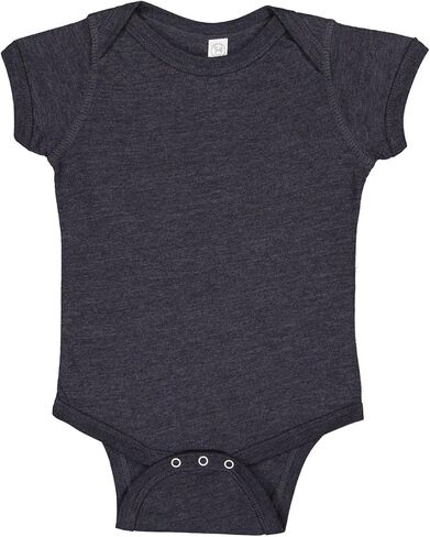 RABBIT SKINS Infant 60/40 Cotton/Polyester Vintage Heathered Jersey Short Sleeve Bodysuit (4405) in Saudi Arabia