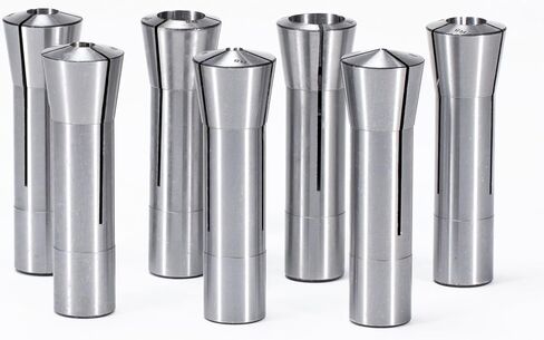 Precision R8 Collet Set, 13pcs, 1/8" to 7/8" Carbon Steel, Mill Collet Set, 0.0006" TIR, 7/16"-20 Thread, for Milling & Mill Chuck Holder in Saudi Arabia