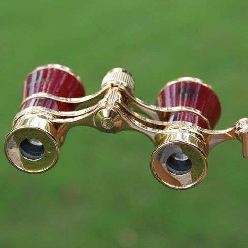 Binocular Glasses Metal Theater Glasses Binocular Concert Portable Compact Lightweight with Handle in Kuwait