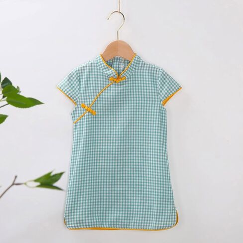 Toddler Baby Layette Set 18 Months to 6 Years Toddler Cheongsam Tang Dresses Exquisite Stylish Baby Summer Dress in Saudi Arabia