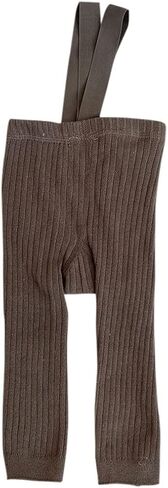 Toddler Baby Girls Basic High Waist Footless Ankle Tights Leggings Pants Ribbed Knit Suspender Pantyhose in Saudi Arabia