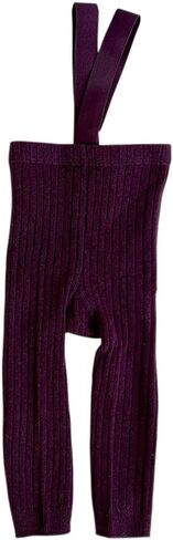 Toddler Baby Girls Basic High Waist Footless Ankle Tights Leggings Pants Ribbed Knit Suspender Pantyhose in Saudi Arabia