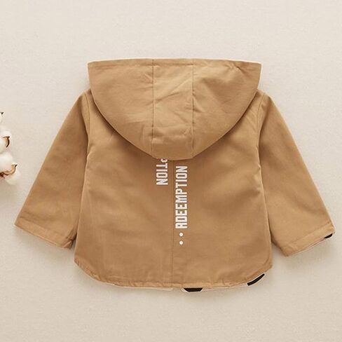 Toddler Baby Girls Boys Winter Warm Polka Dot Cotton Long Sleeve Hooded Clothes Coat Rain Jacket for Summer Autumn in Kuwait