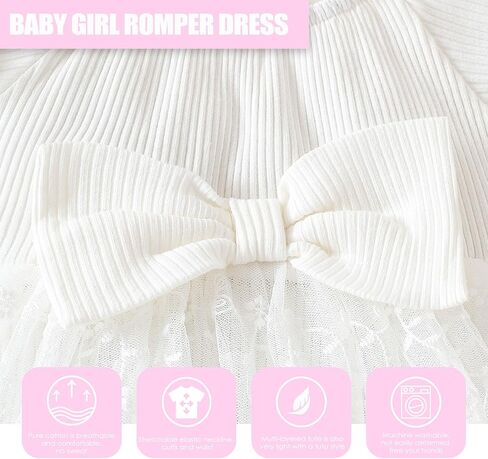 Baby Girl Romper Dress Ribbed Newborn Lace Boho Tutu Dresses Headband Baptism Photography Wedding Summer Outfit 0-24M in Saudi Arabia