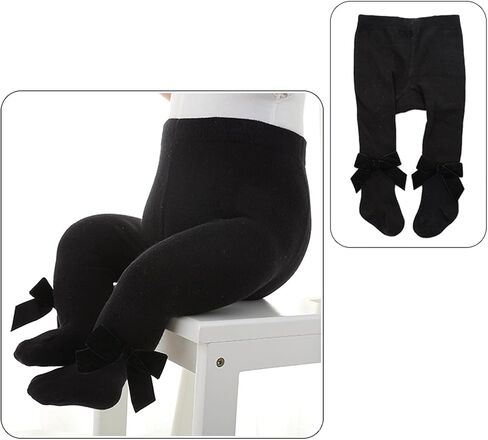 MBMSHEGH Newborn Baby Girls Cotton Tights Princess Bowknet Pantyhose Baby Spring Autumn Stocking Trousers 0-3Y in Saudi Arabia