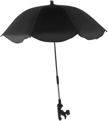 Beach Chair Umbrella Stroller Umbrella with Clip Multipurpose 360°Adjustable Tear Resistant Waterproof for Vocation Camping in Kuwait