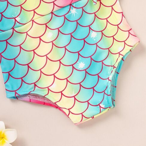 Grnshts Toddler Girl Fashion Swimsuit Print Color Block Stripe One Swimwear Girl Girl Summer Beach Suits in Saudi Arabia
