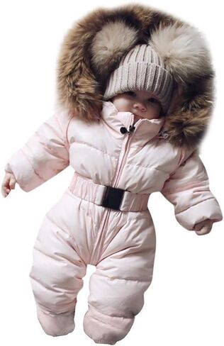 Winter Down Coats for Kids Baby Boys Girls Toddler Baby Puffer Snow Coats Jacket Hoods Infant Baby Winter Jacket in Saudi Arabia