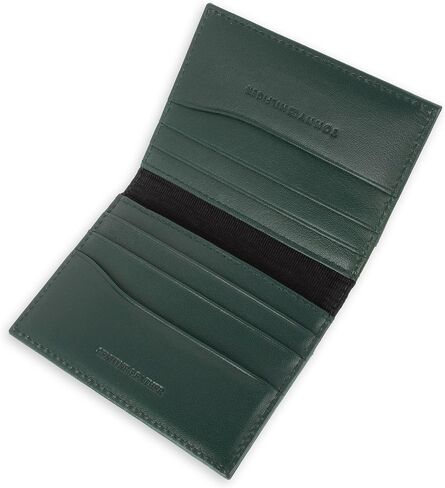 Tommy Hilfiger Men's RFID Slim Magnetic Front Pocket Wallet, Black in Saudi Arabia