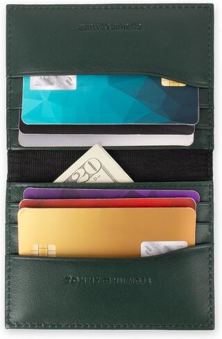 Tommy Hilfiger Men's RFID Slim Magnetic Front Pocket Wallet, Black in Saudi Arabia