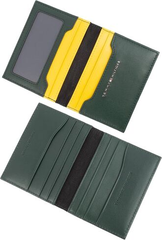 Tommy Hilfiger Men's RFID Slim Magnetic Front Pocket Wallet, Black in Saudi Arabia