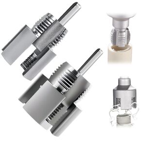 Integrated Internal and External Pipe Thread Cutting Tool, Water Pipe The One-Piece Wire Opener, Electric Drill Compatible PVC Pipe Threader Kit (1/2"+3/4")