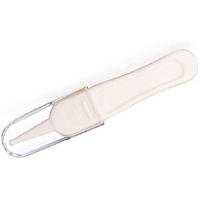 2PCS Safe Nose Clean Clip Tweezers for Ear Nose and Navel Care White Cleaner Tool with Storage Case for Cleaning