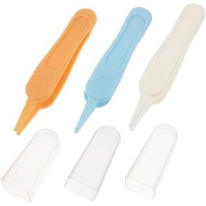 3Pcs Nose Cleaning Tweezers Safe Ear Navel Clip for Boy Girl Durable Material with Ergonomic Grip Essential Cleaning Tool for Newborns and Multi