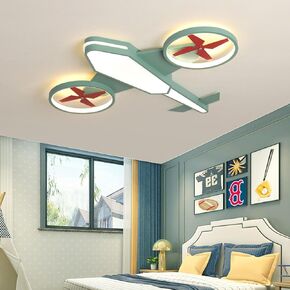 SUPERIORVZND Children's Room Lamp Boy's Dedroom Girl's Room Chandelier New Creative Cartoon Airplane Led Ceiling Lamp