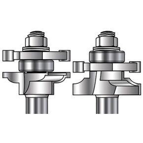 MLCS Matched Rail and Stile Router Bit 2-Bit Set--Beading Profile