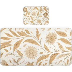 William Morris Style Fantasy Sand Floral Cooling Baby Crib Mattress Sheets 28" x 52" Reusable Bed Pads for Kids for Kids, Adult