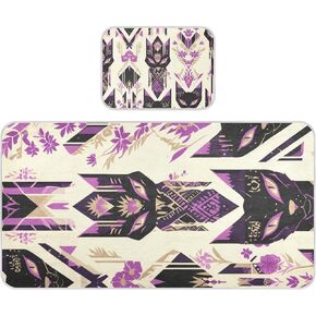 Tribal Style Black Cats Flower Cooling Baby Crib Mattress Topper 28" x 52" Reusable Bed Pads Washable for Baby&Toddler