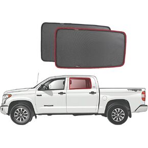 for Toyota Tundra CrewMax 2nd Generation Car Rear Window Shades (XK50; 2007-2021)