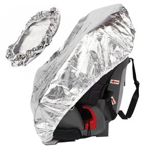 Baby Car Seat Sun Shade Cover, Heat Insulation UV Protection Infant Car Seats Heat Protector with Elastic Edge, Dustproof Car Seat Cooler, Reflective Car Seat Cooling Cover