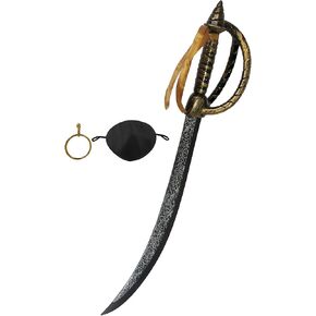 Deluxe Plastic Caribbean Pirate Sword Buccaneer Cutlass Toy Prop Weapon Costume in Kuwait