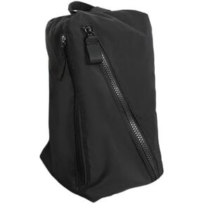 Messenger bag multifunctional backpack large capacity chest bag(Black)
