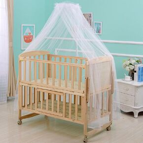 Baby Infant Toddler Bed Dome Cots Netting Hangings Bed Net Frame Palace-Style Crib Bedding Set Crib Net With Stand Crib Net Cover/Holder Crib Net