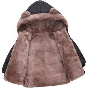 1pc Fleece Coat Thickened Coat for Kids Coat for Boys Kids Puffer down Coat Sweater Coat Hooded Fleece