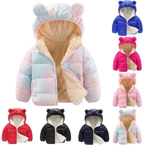 Baby Boys Girls Winter Down Coats Toddler Hooded Puffer Jacket Infant Thick Warm Dinosaur Coats Kids