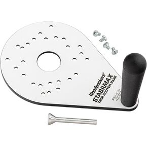 Woodpeckers StabilMax Trim Router Base, Phenolic, USA Made, Universal Compact Router Base Compatible with Porter Cable Style Routers - SMTROB-M-23