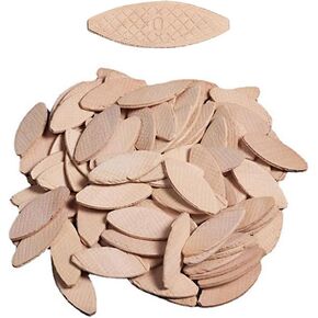 100 Pcs Wood Dowel Beech Woodworking Biscuit Joiner for Tenon Wood Jointing (#10)